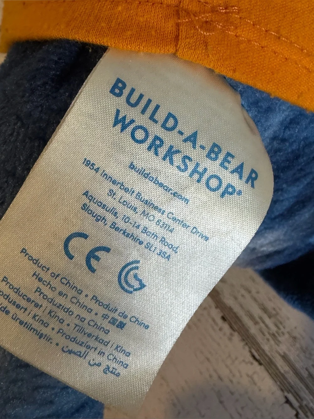 Build a Bear Blue Dinosaur with Shirt